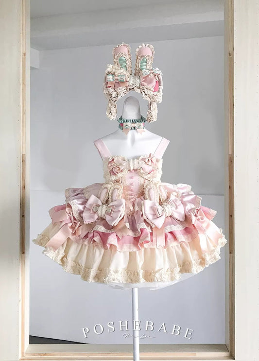 Poshebabe Soufflé Milk Bunny Candy Dress - PoshePose Global