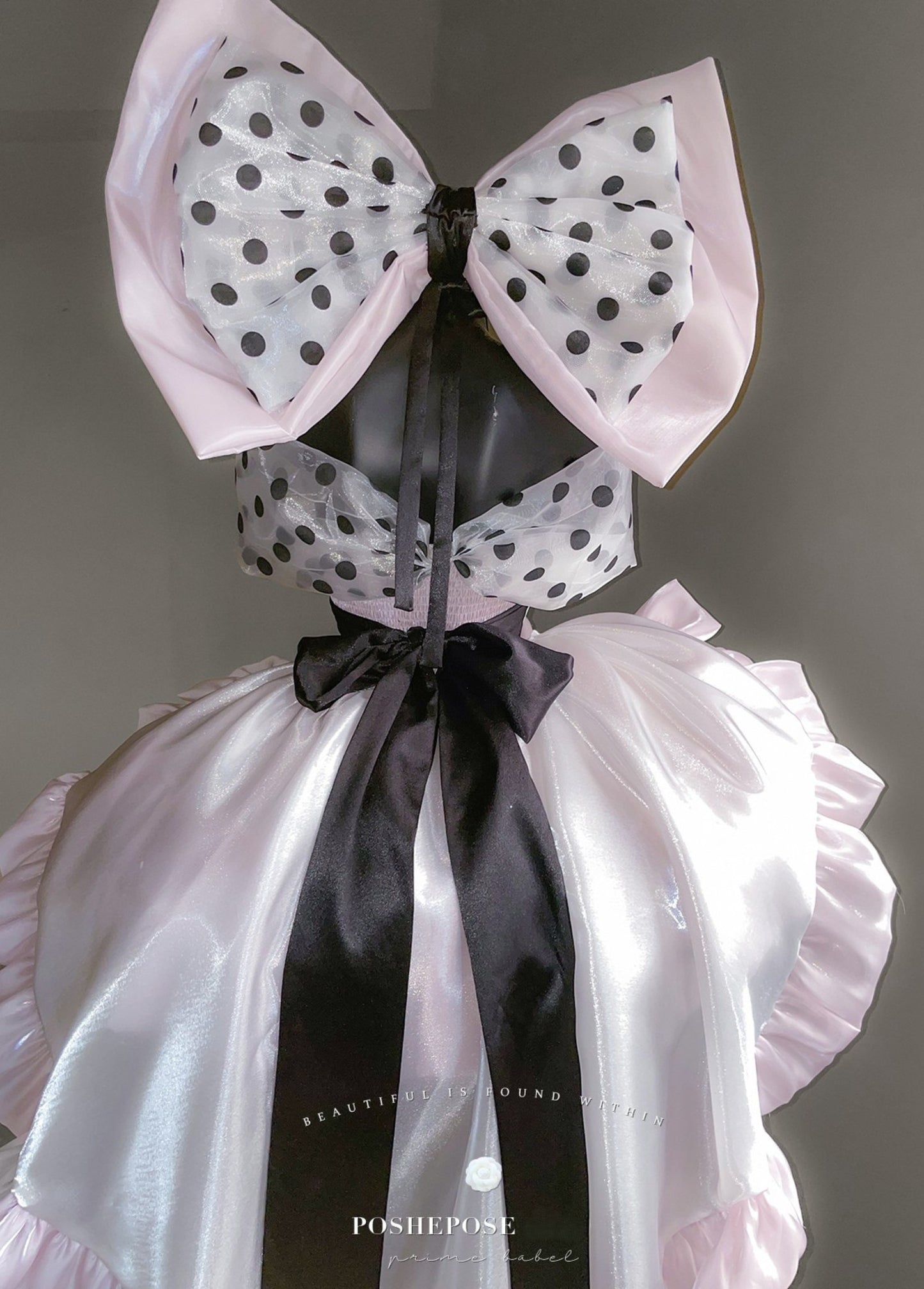 Pink Polka Dot Coronation Dress - PoshePose Global