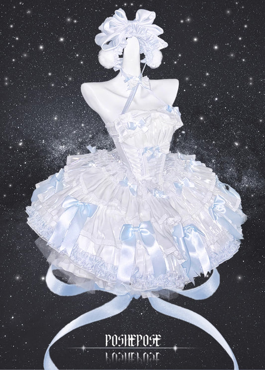 White Feather Snow and Ready Red Idol Dress - PoshePose Global