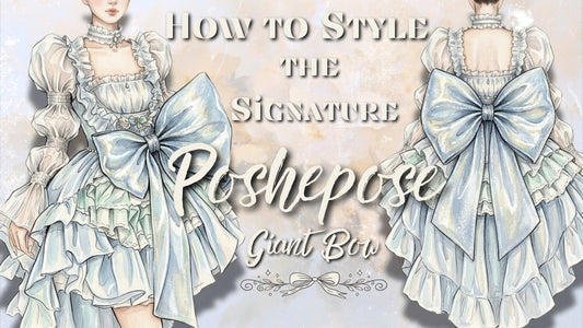 PoshePose Signature Giant Bow dress – Rococo and Balletcore princess silhouette style guide