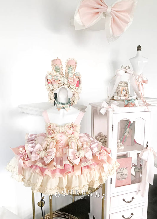 Poshebabe Soufflé Milk Bunny Candy Dress