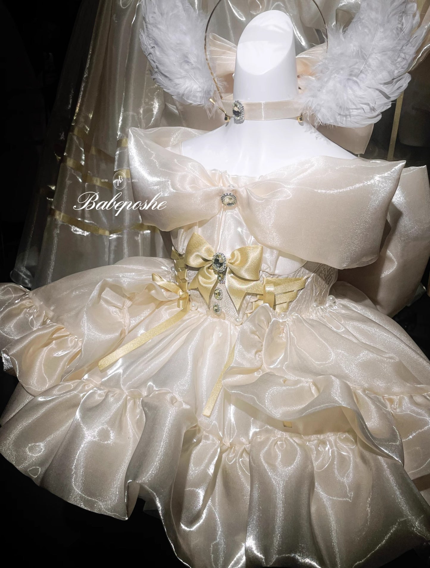 PosheBabe Proxima Gold Coronation Princess Dress