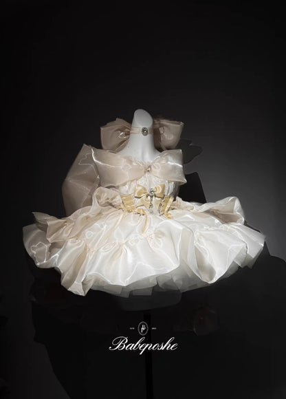 PosheBabe Proxima Gold Coronation Princess Dress - PoshePose Global