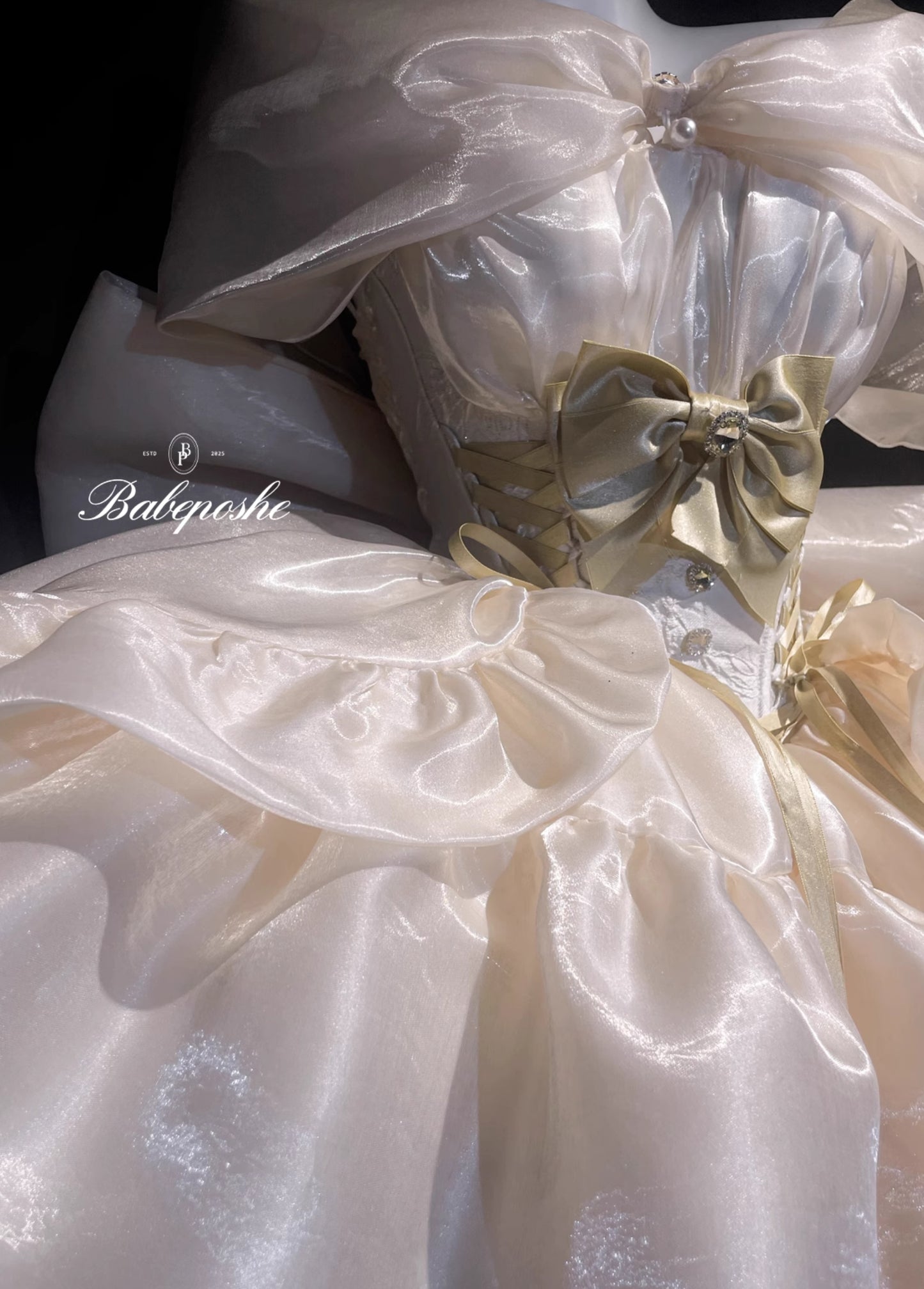 PosheBabe Proxima Gold Coronation Princess Dress