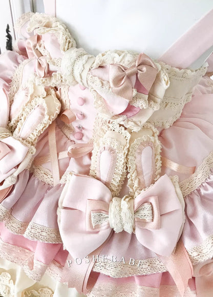 Poshebabe Soufflé Milk Bunny Candy Dress - PoshePose Global