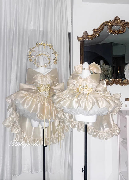 PosheBabe Proxima Gold Coronation Princess Dress - PoshePose Global