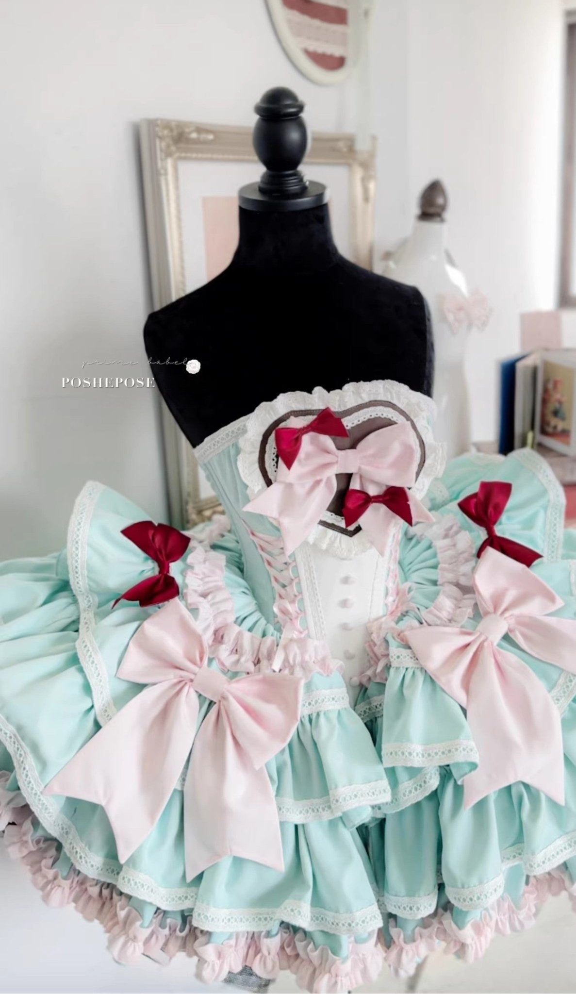 Mint Lullacat Dress - PoshePose Global