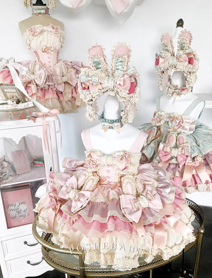 Poshebabe Soufflé Milk Bunny Candy Dress - PoshePose Global