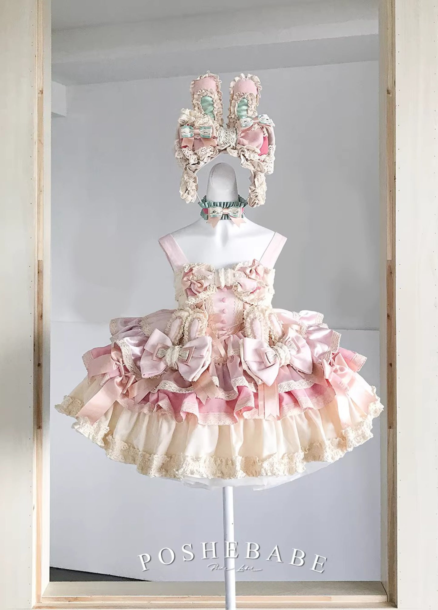 Poshebabe Soufflé Milk Bunny Candy Dress