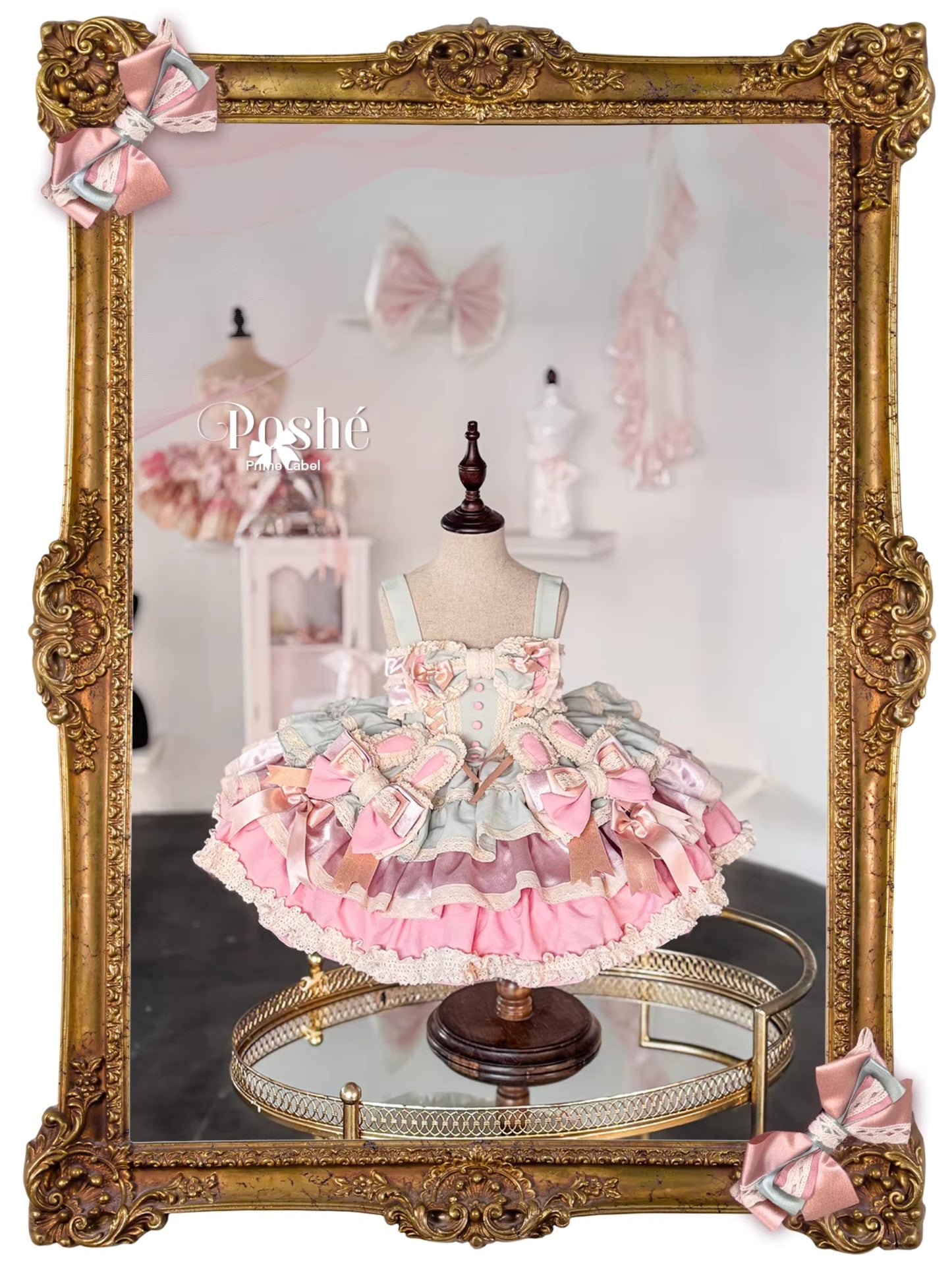 Poshebabe Ribbon Waltz Dress