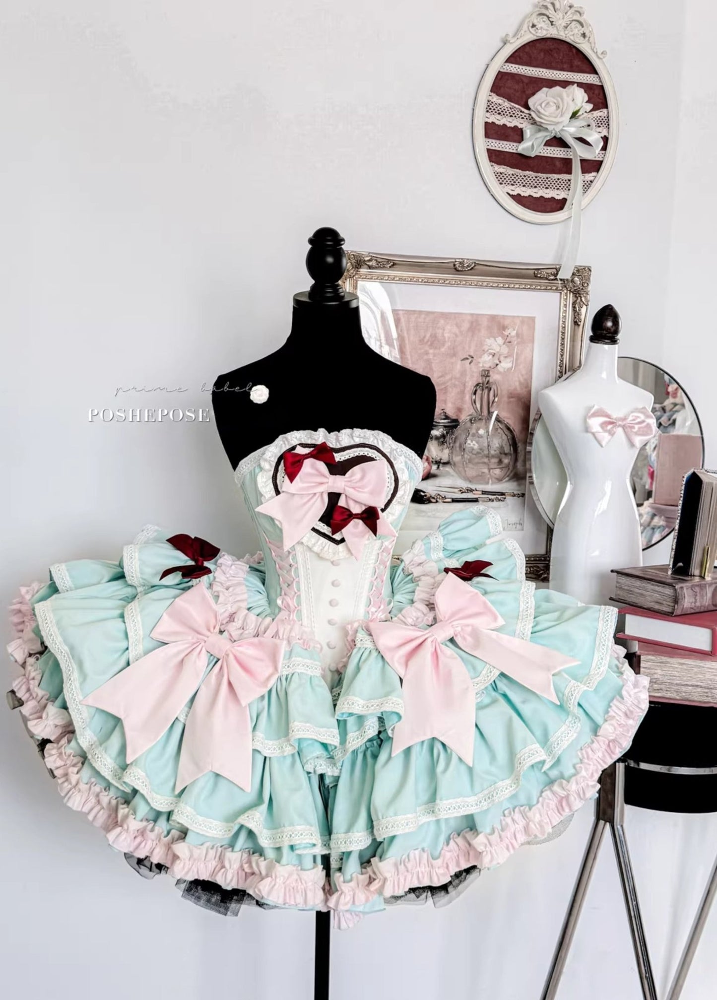 Mint Lullacat Dress - PoshePose Global