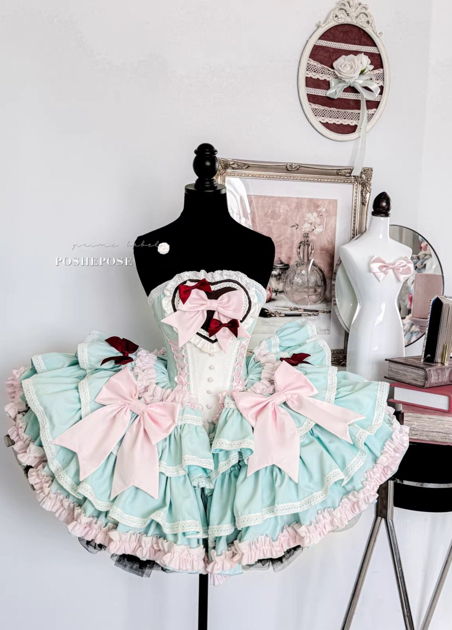 Mint Lullacat Dress - PoshePose Global