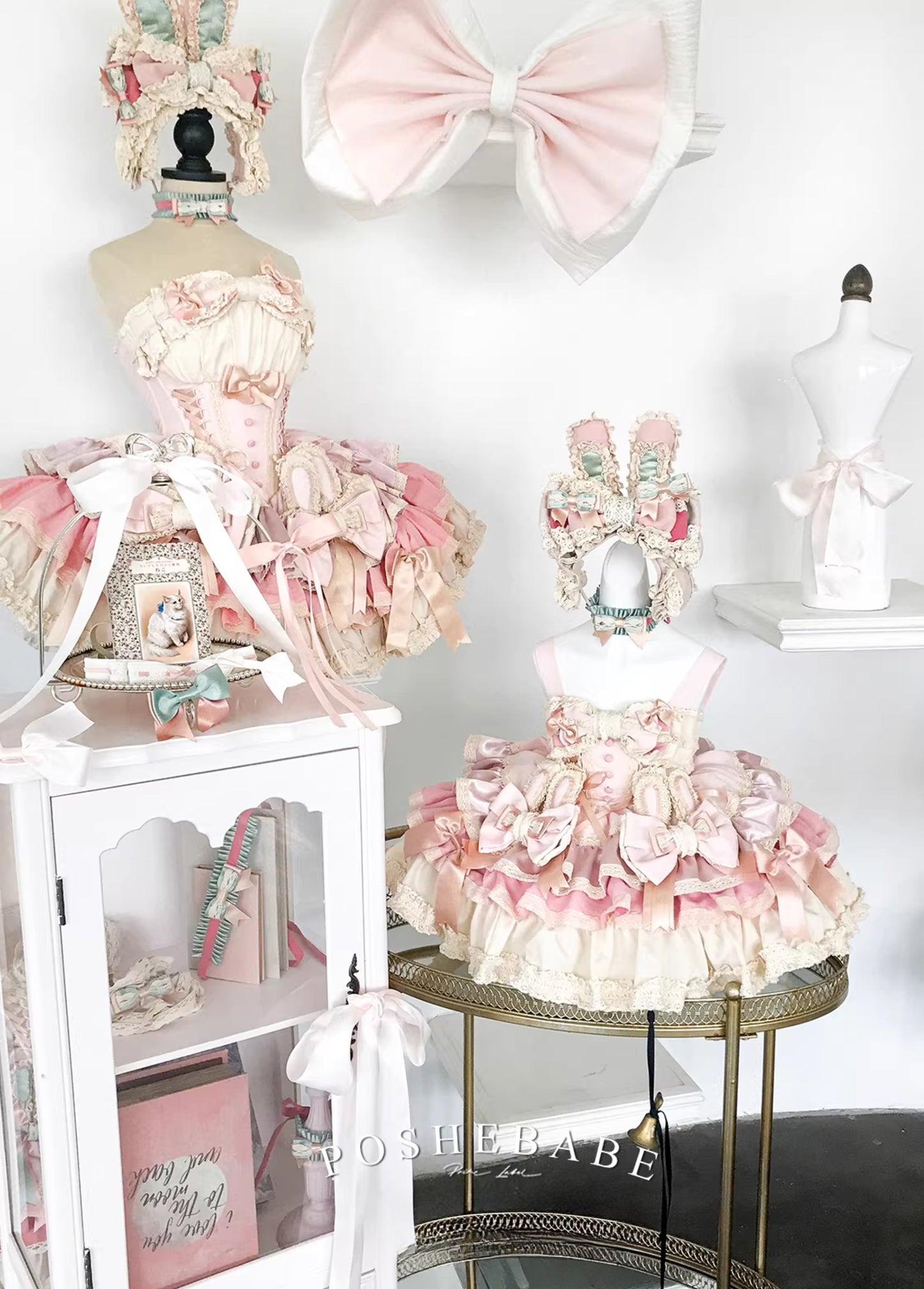 Poshebabe Soufflé Milk Bunny Candy Dress