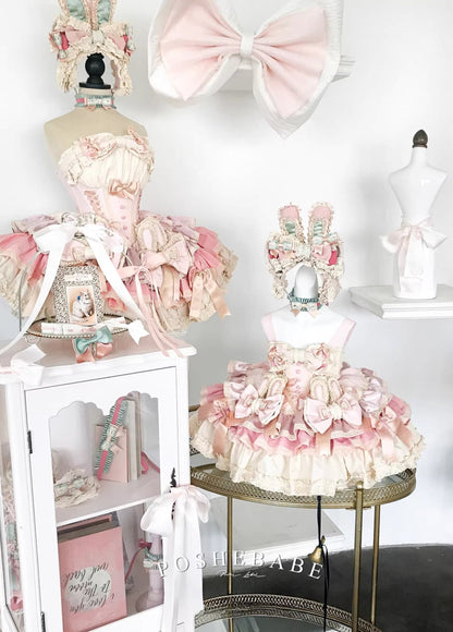 Poshebabe Soufflé Milk Bunny Candy Dress - PoshePose Global