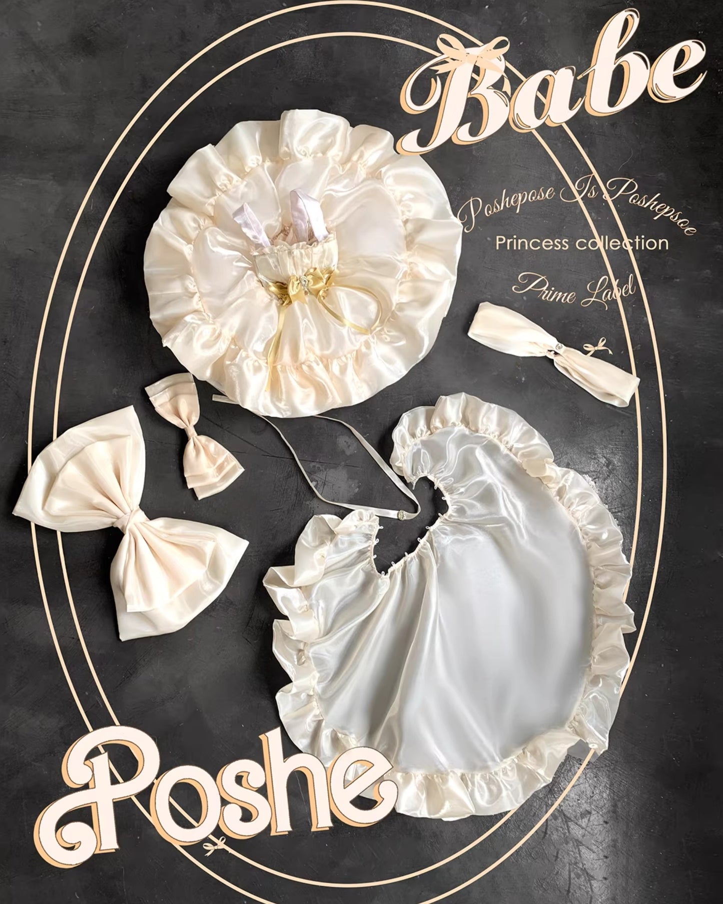 PosheBabe Proxima Gold Coronation Princess Dress