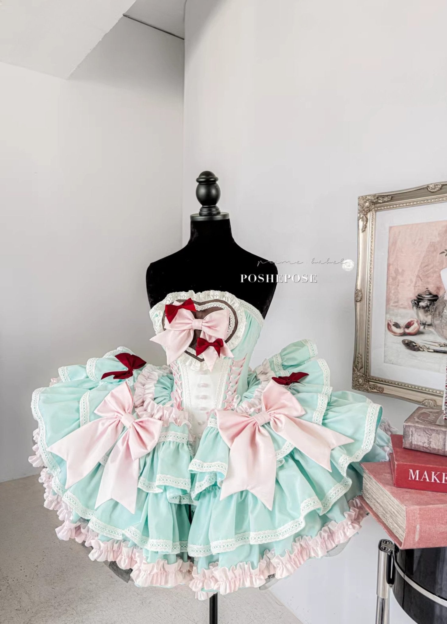 Mint Lullacat Dress - PoshePose Global