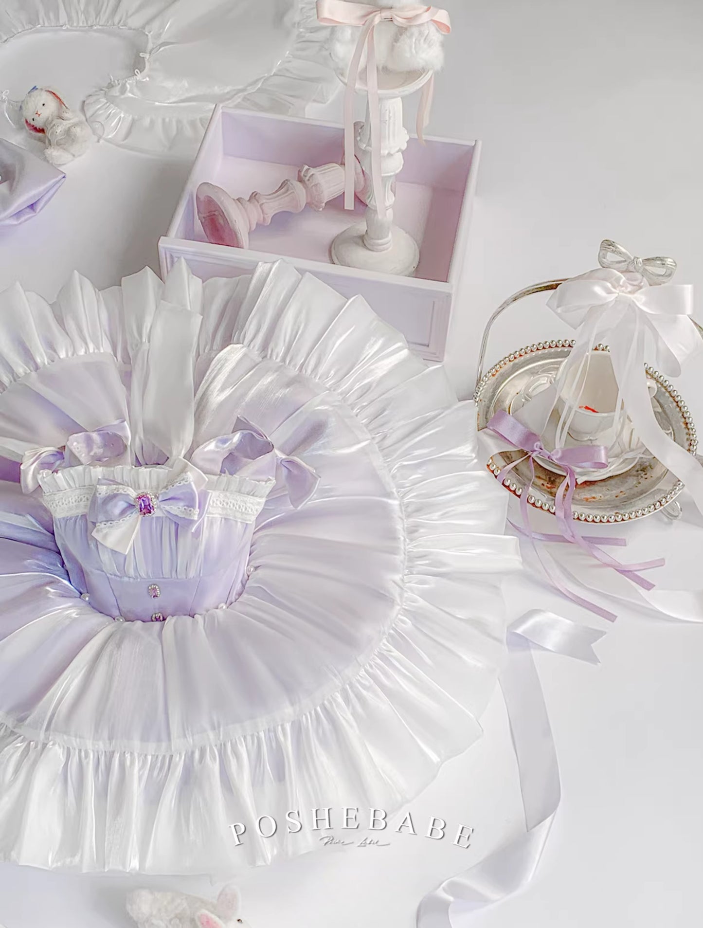 Poshebabe Royal Purple Dress Set