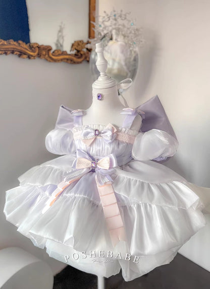 Poshebabe Royal Purple Dress Set - PoshePose Global
