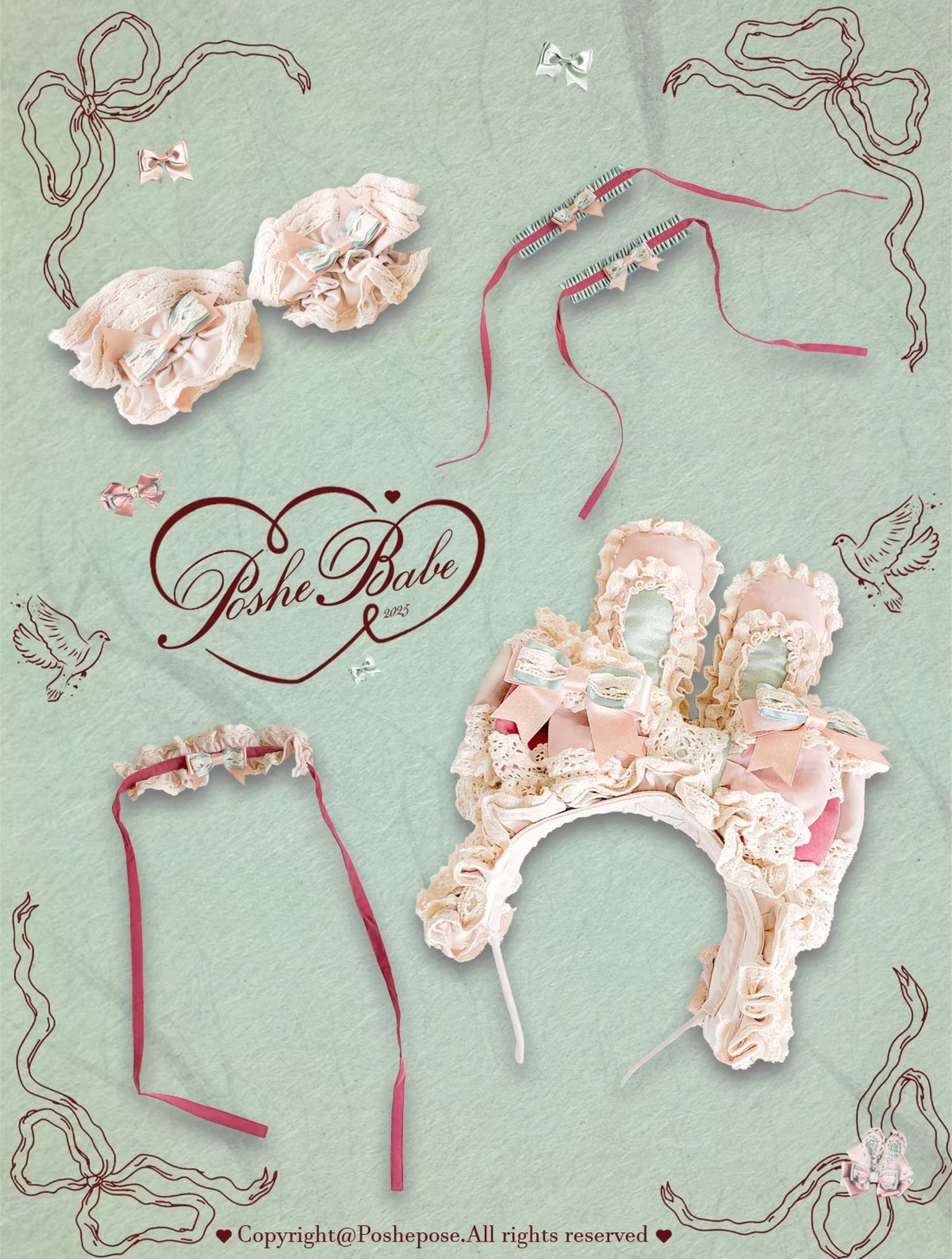 Poshebabe Ribbon Waltz Accessories