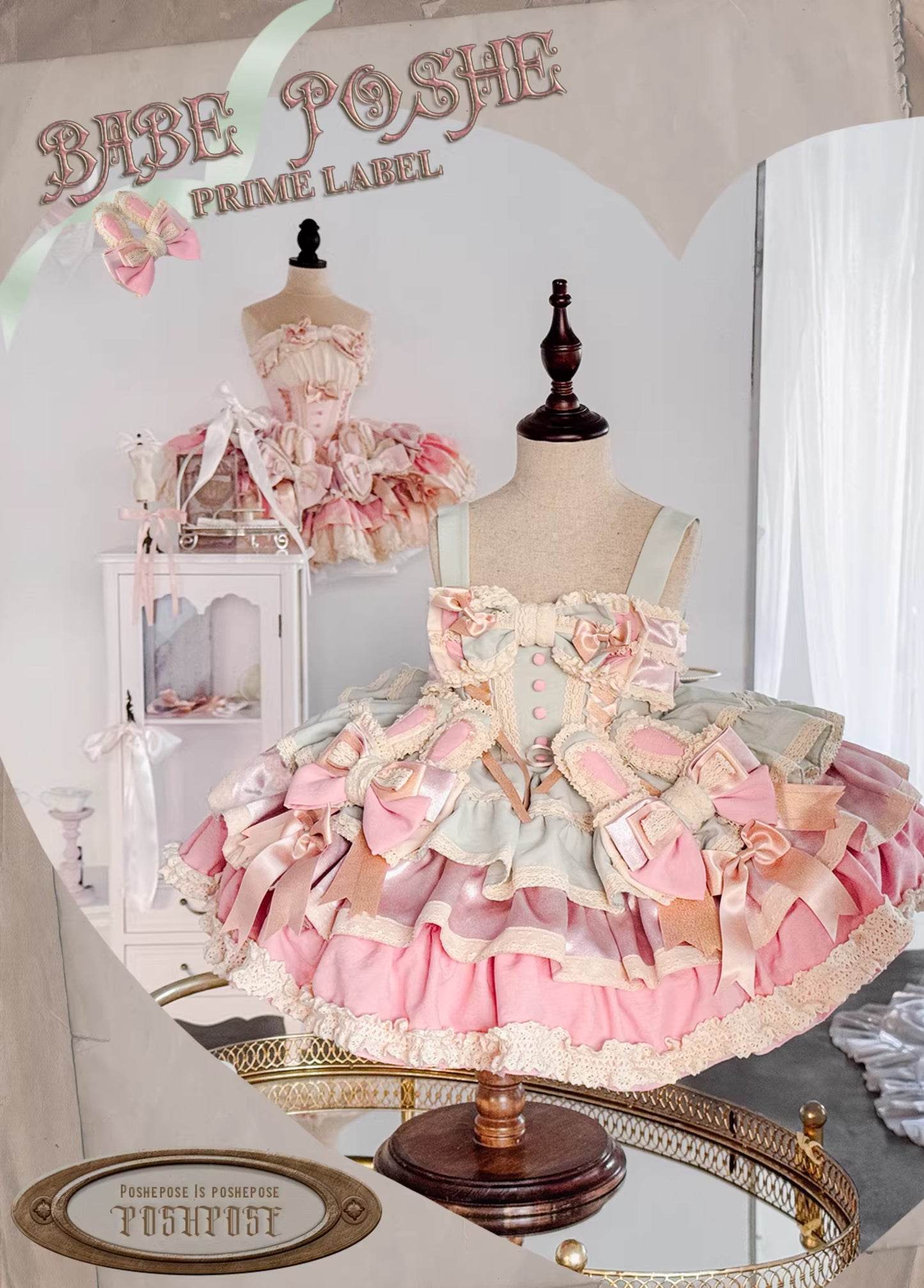 Poshebabe Ribbon Waltz Dress