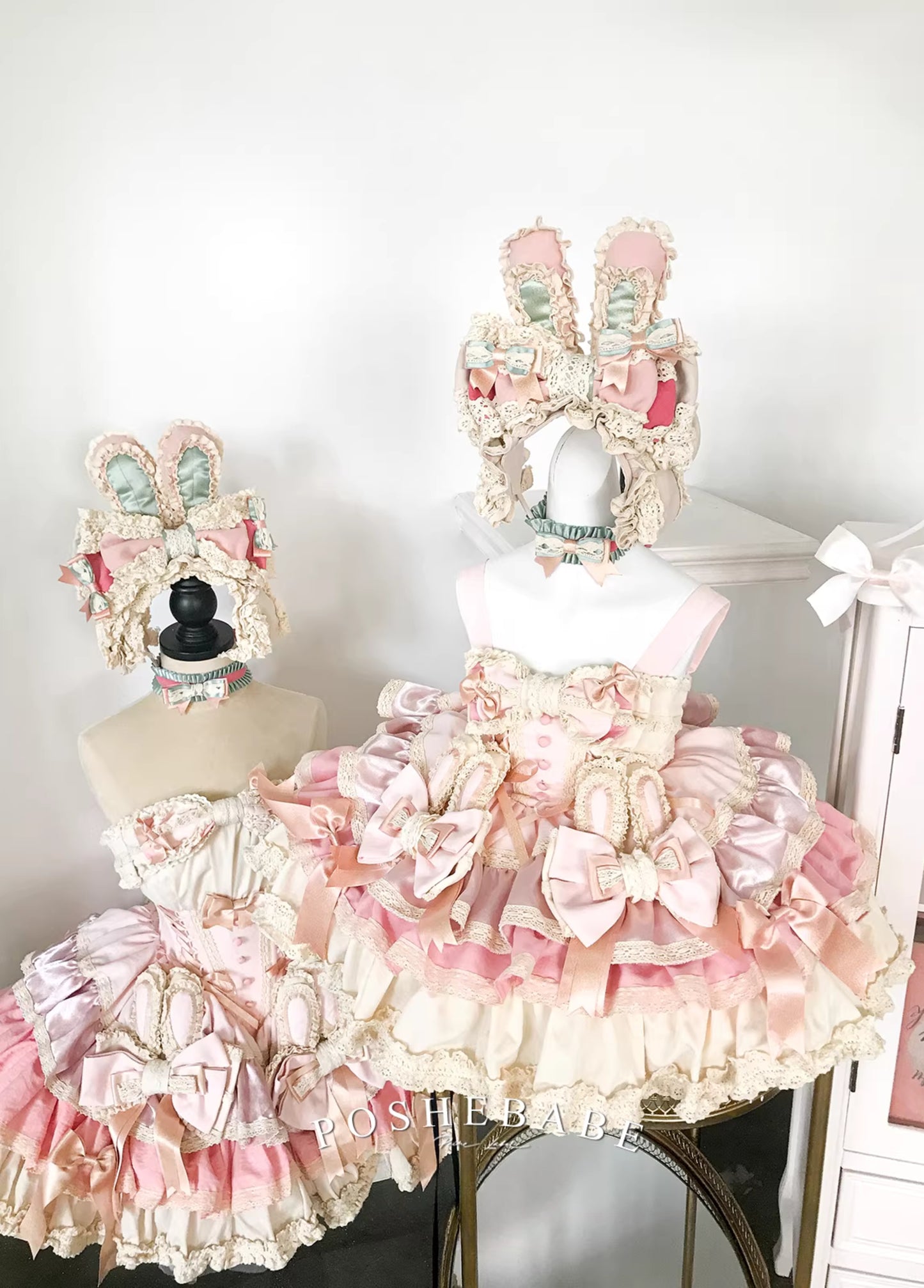 Poshebabe Soufflé Milk Bunny Candy Dress