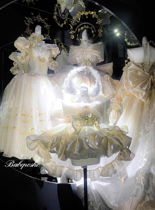 PosheBabe Proxima Gold Coronation Princess Dress
