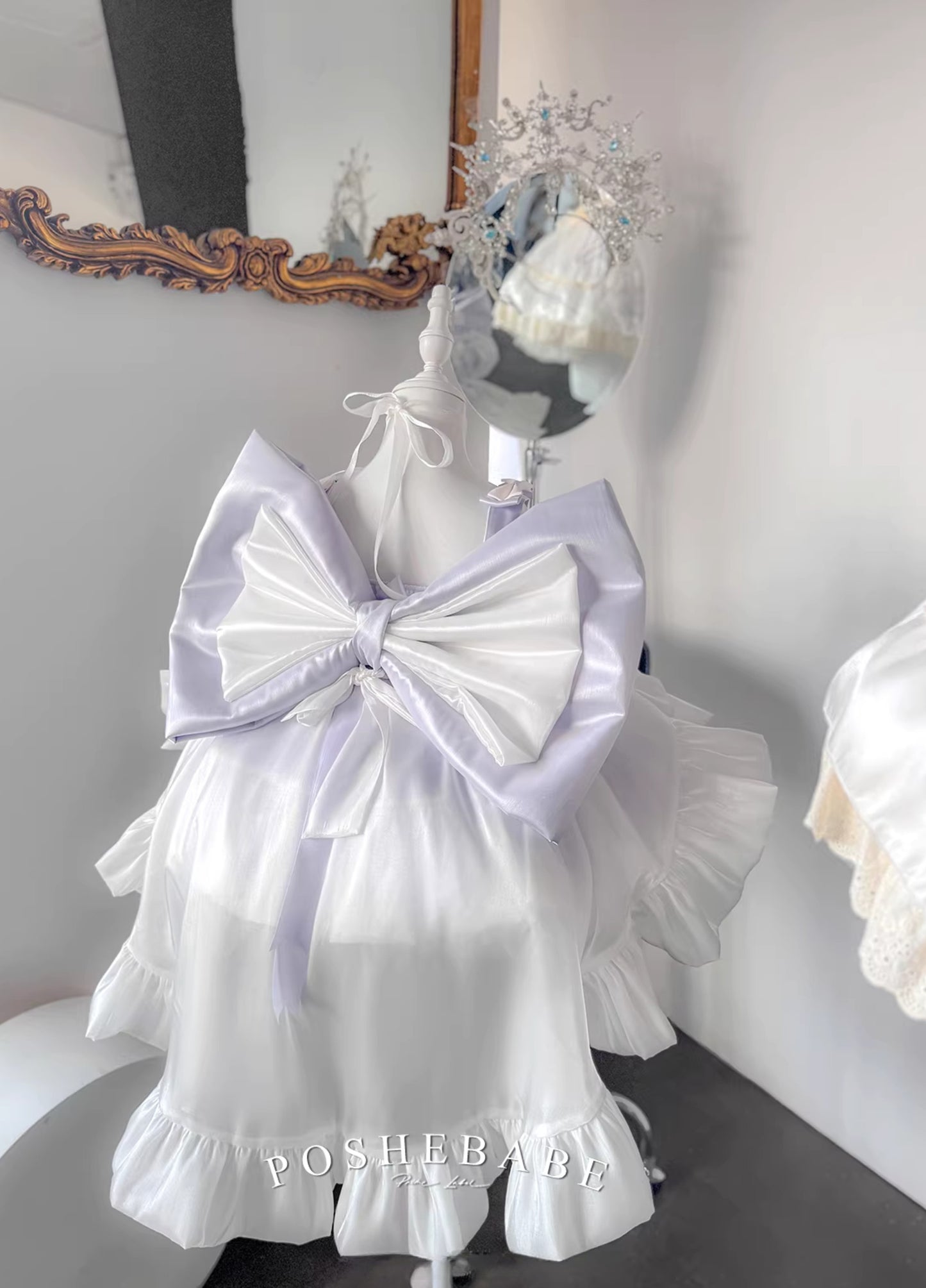 Poshebabe Royal Purple Dress Set