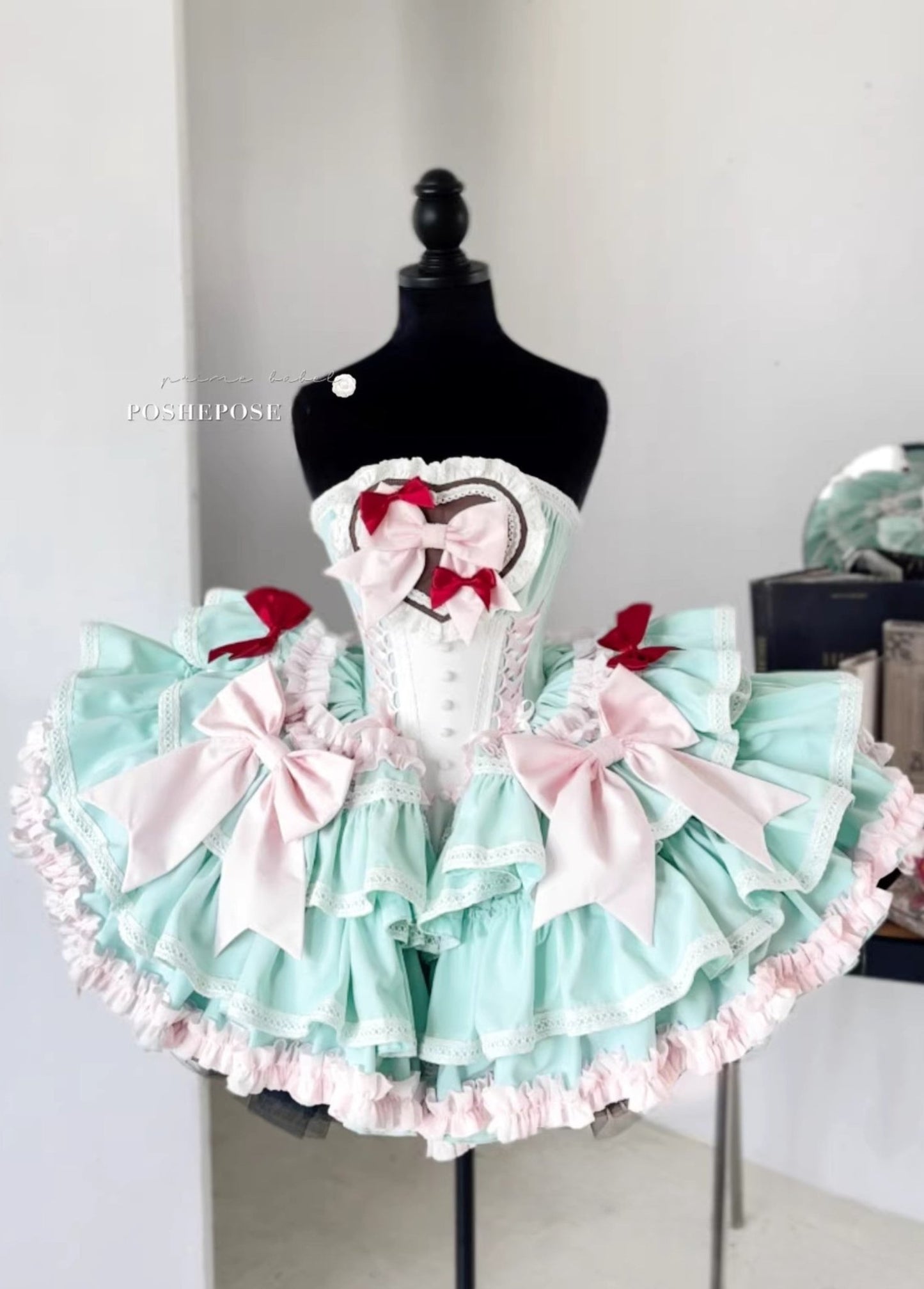 Mint Lullacat Dress - PoshePose Global