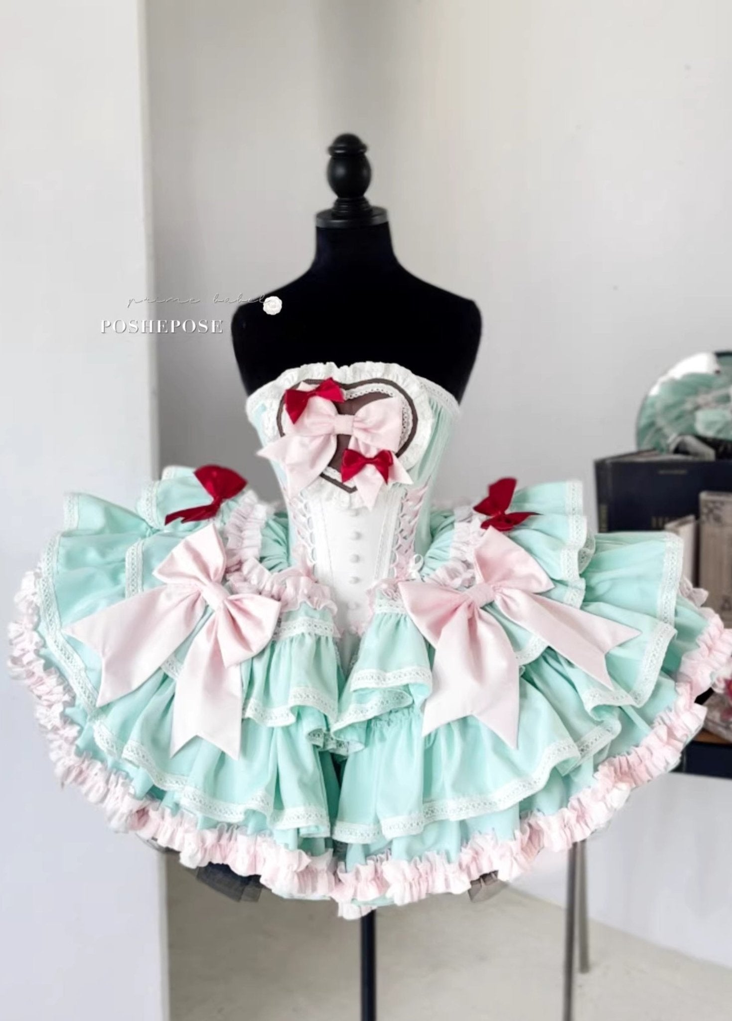 Mint Lullacat Dress - PoshePose Global