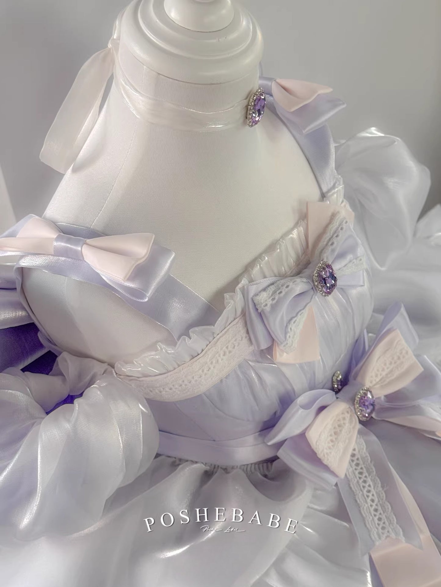 Poshebabe Royal Purple Dress Set