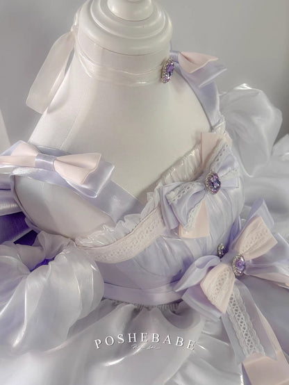 Poshebabe Royal Purple Dress Set - PoshePose Global