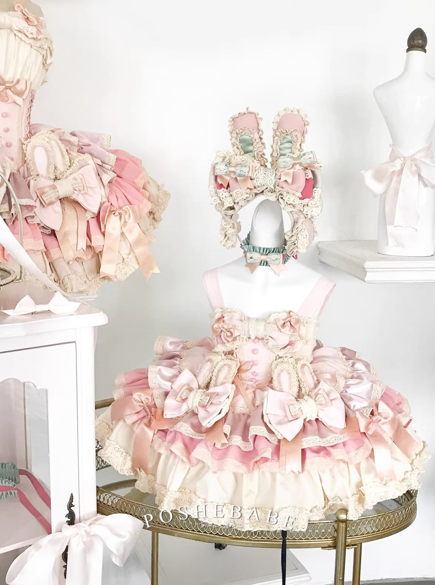 Poshebabe Soufflé Milk Bunny Candy Dress