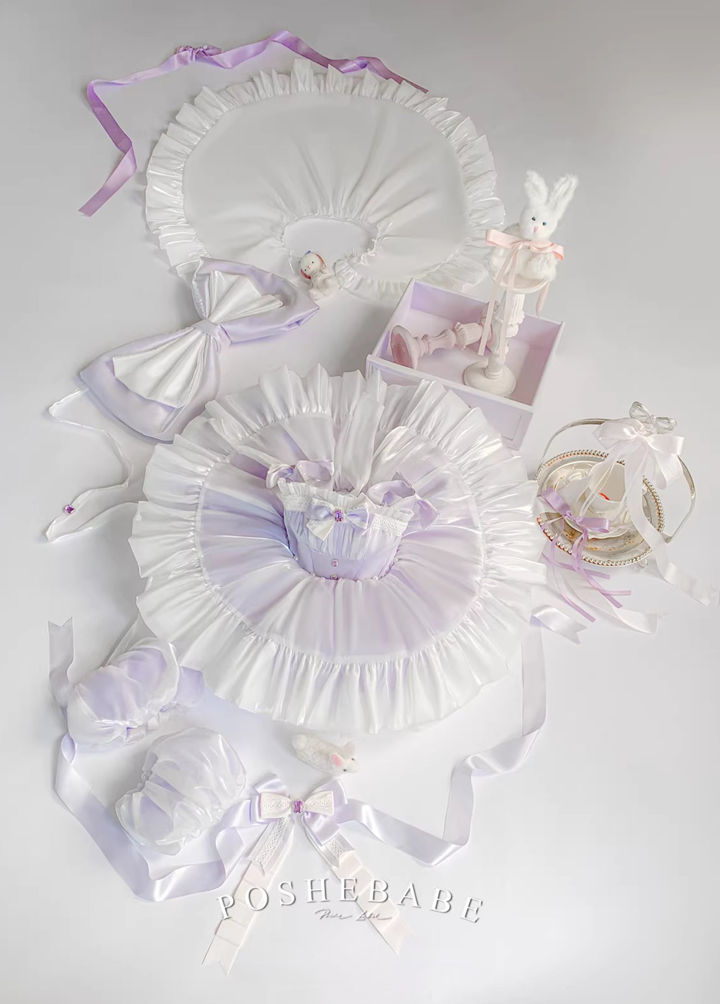 Poshebabe Royal Purple Dress Set