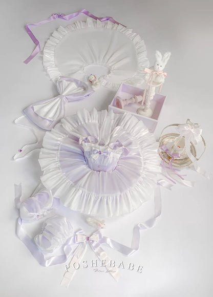 Poshebabe Royal Purple Dress Set - PoshePose Global