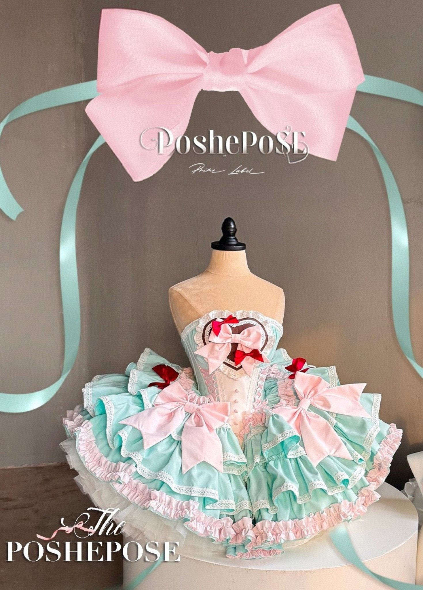 Mint Lullacat Dress - PoshePose Global