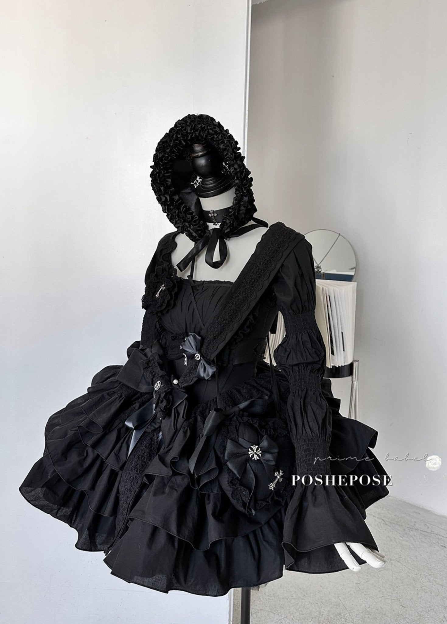 Black Little Fairy Dress Set - PoshePose Global