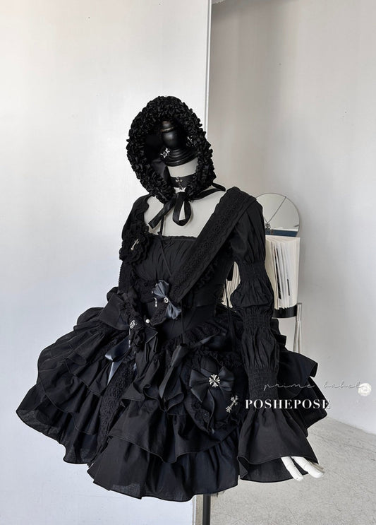 Black Little Fairy Dress Set - PoshePose Global