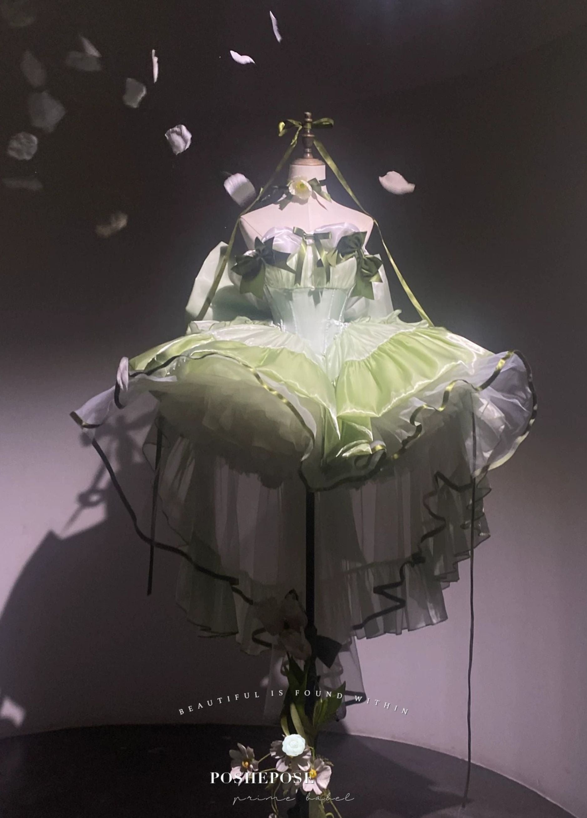 Lily Aquarelle Dress by Posheposeglobal with soft floral elegance and limited edition princess style.