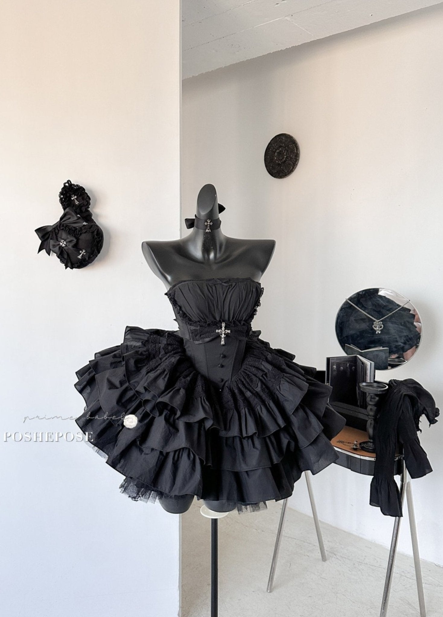 Black Little Fairy Dress Set - PoshePose Global