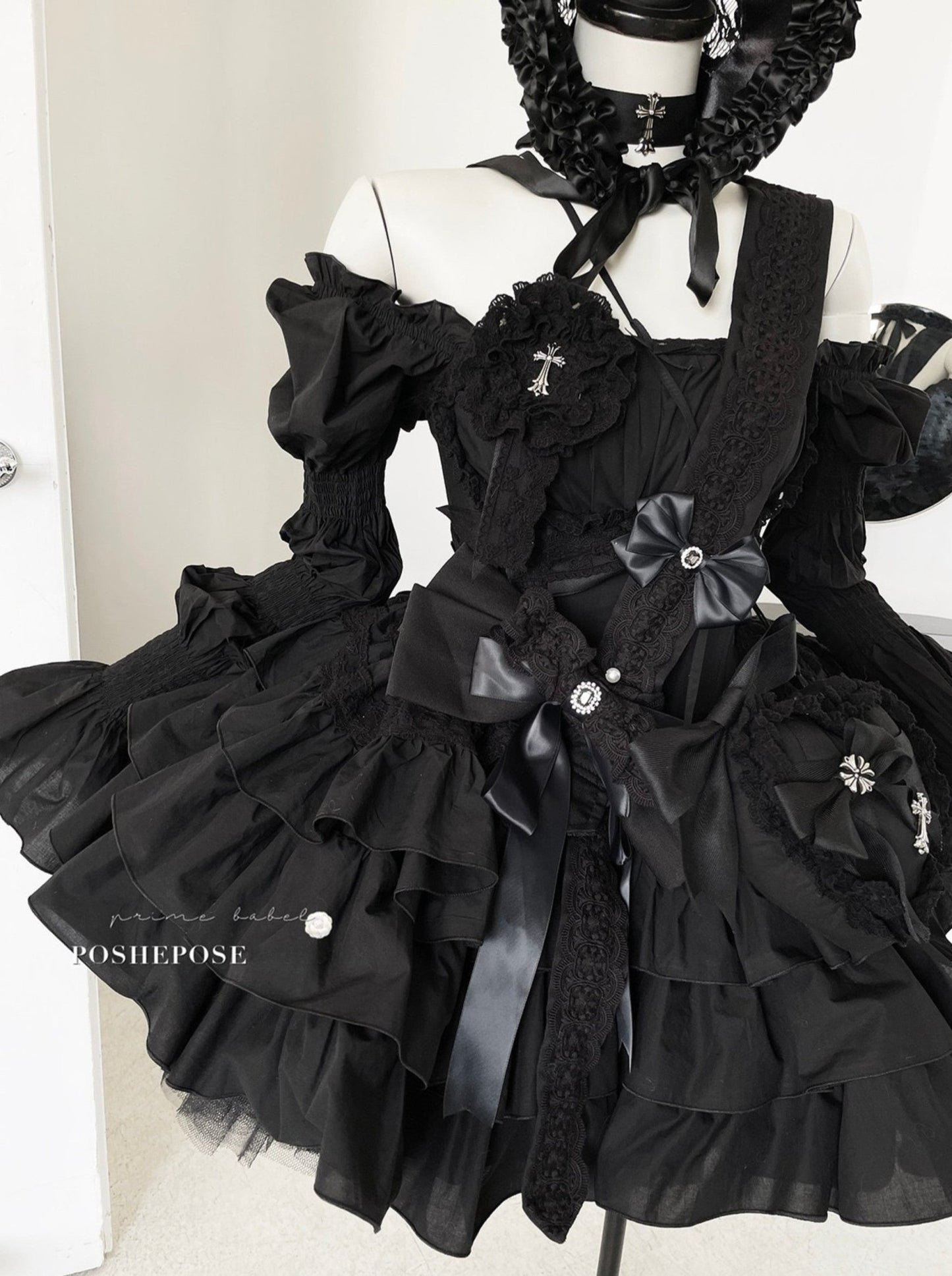Black Little Fairy Dress Set - PoshePose Global
