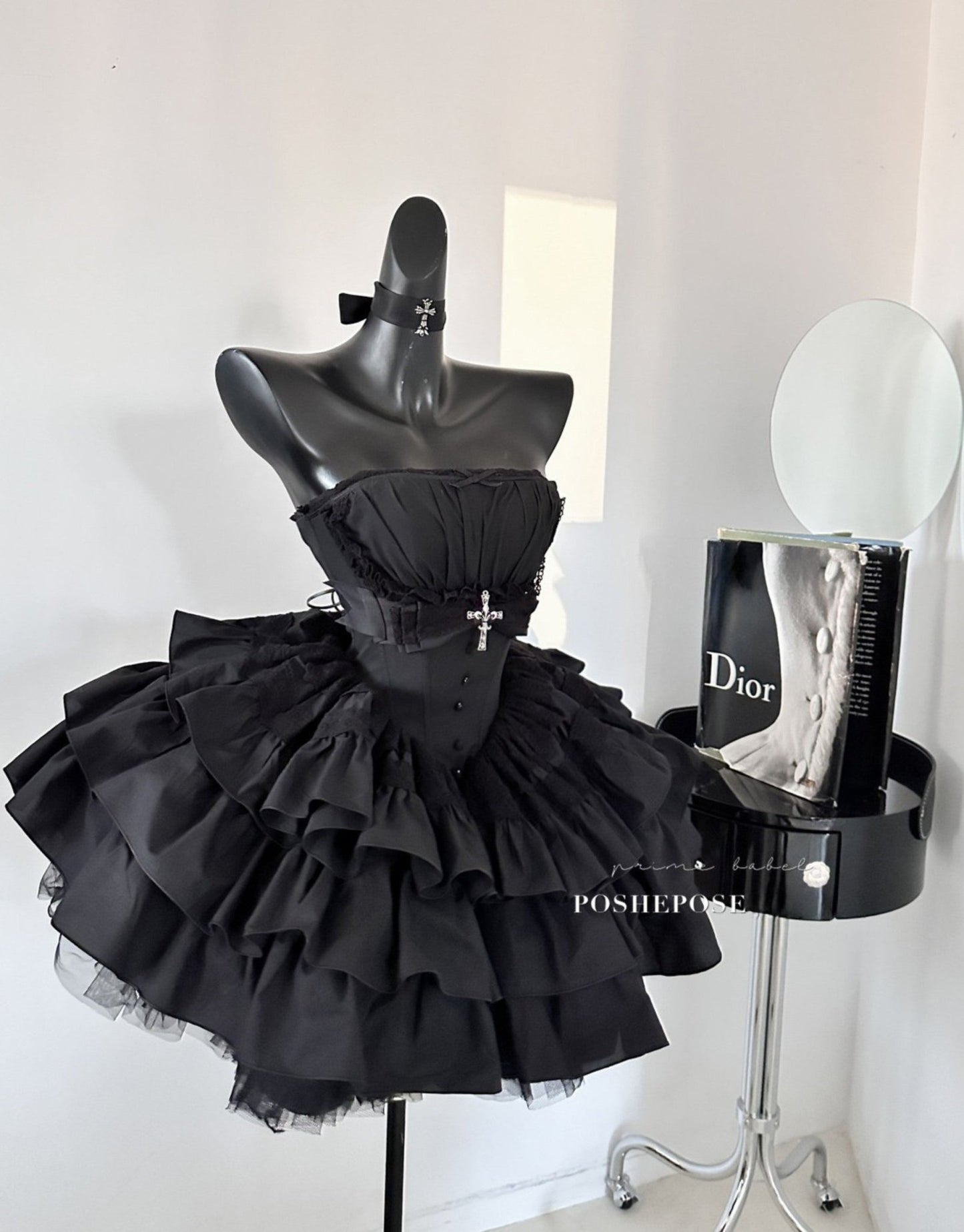 Black Little Fairy Dress Set - PoshePose Global