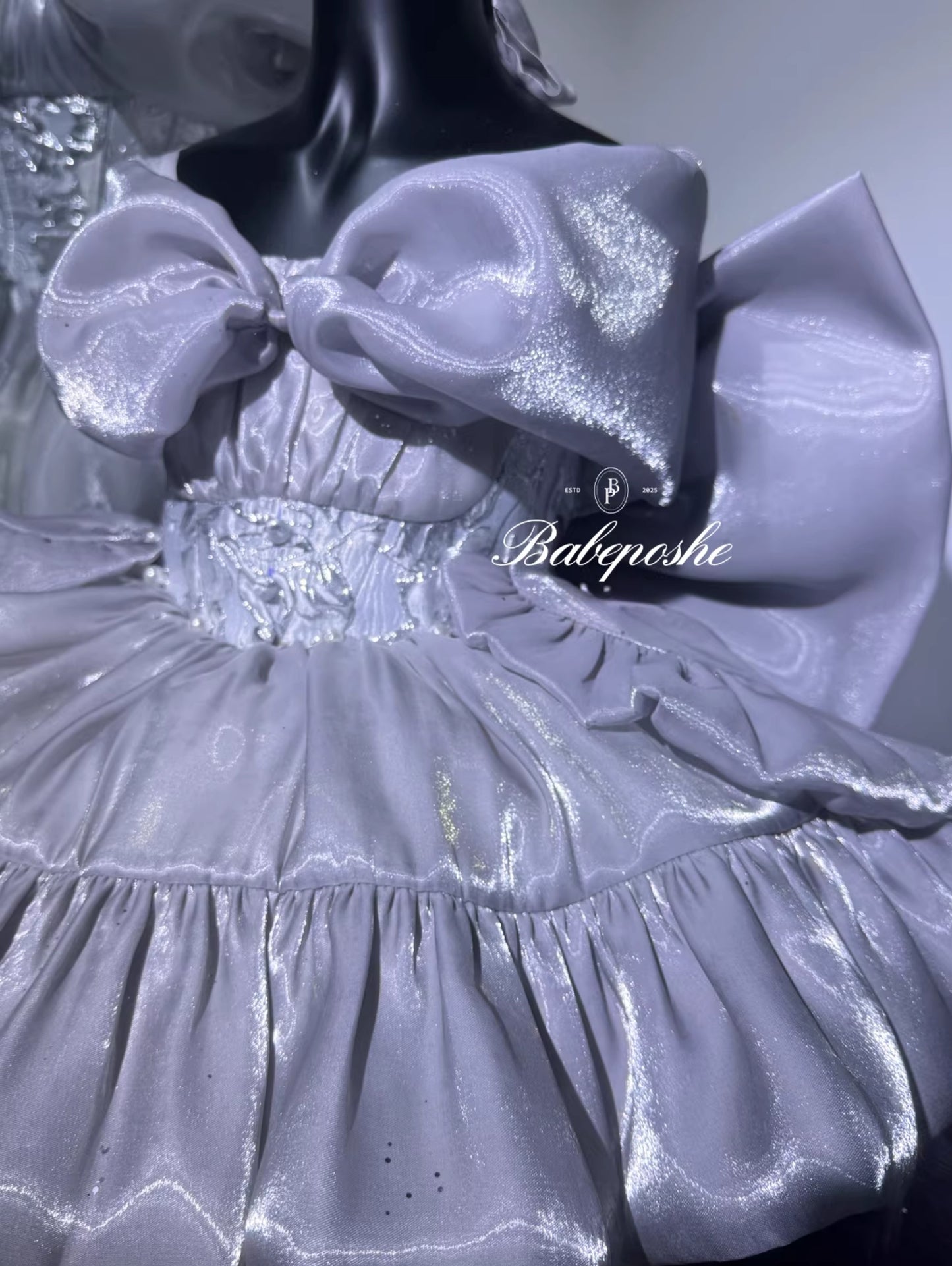 Poshebabe Shining Moon Silver Dress