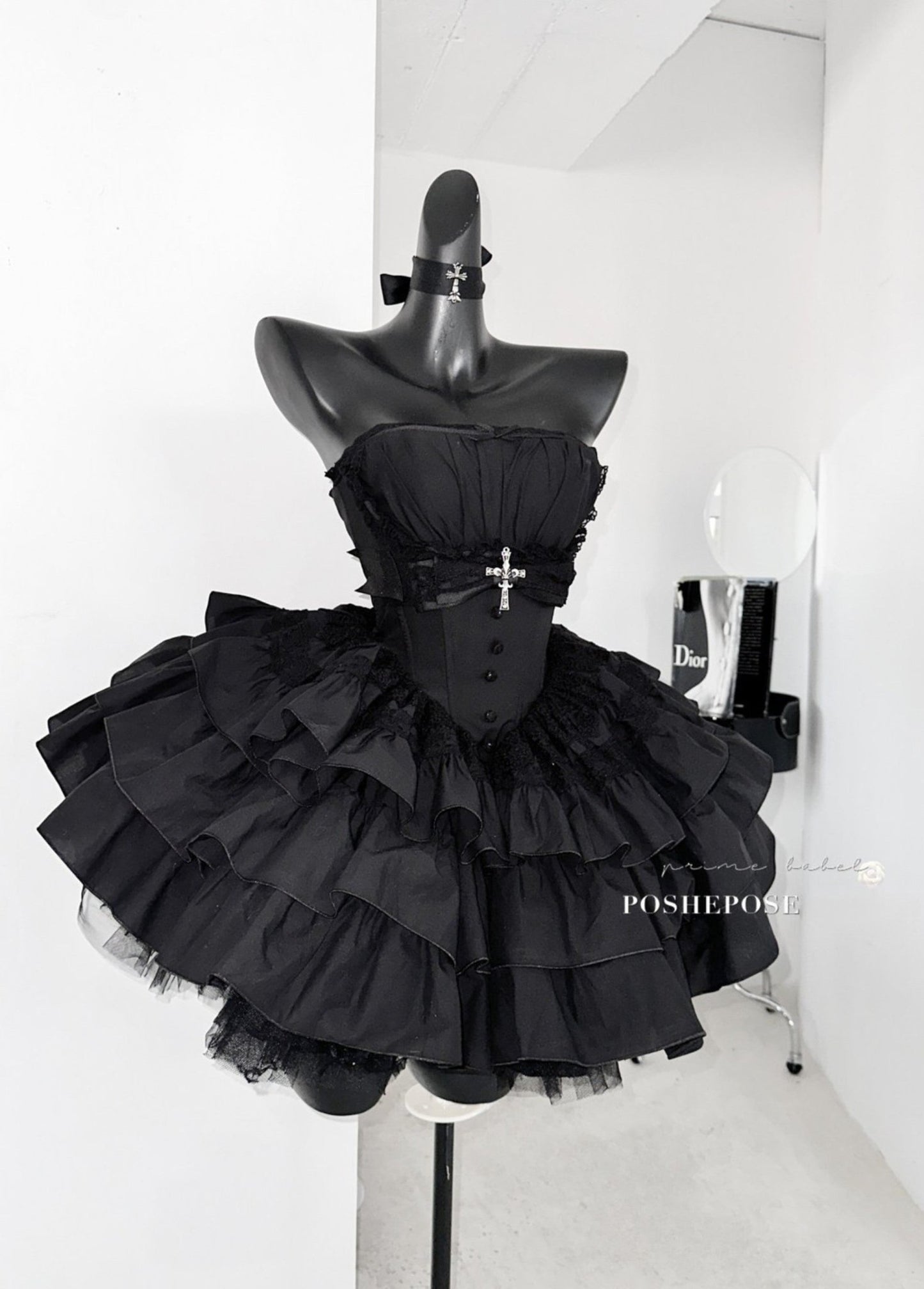 Black Little Fairy Dress Set - PoshePose Global