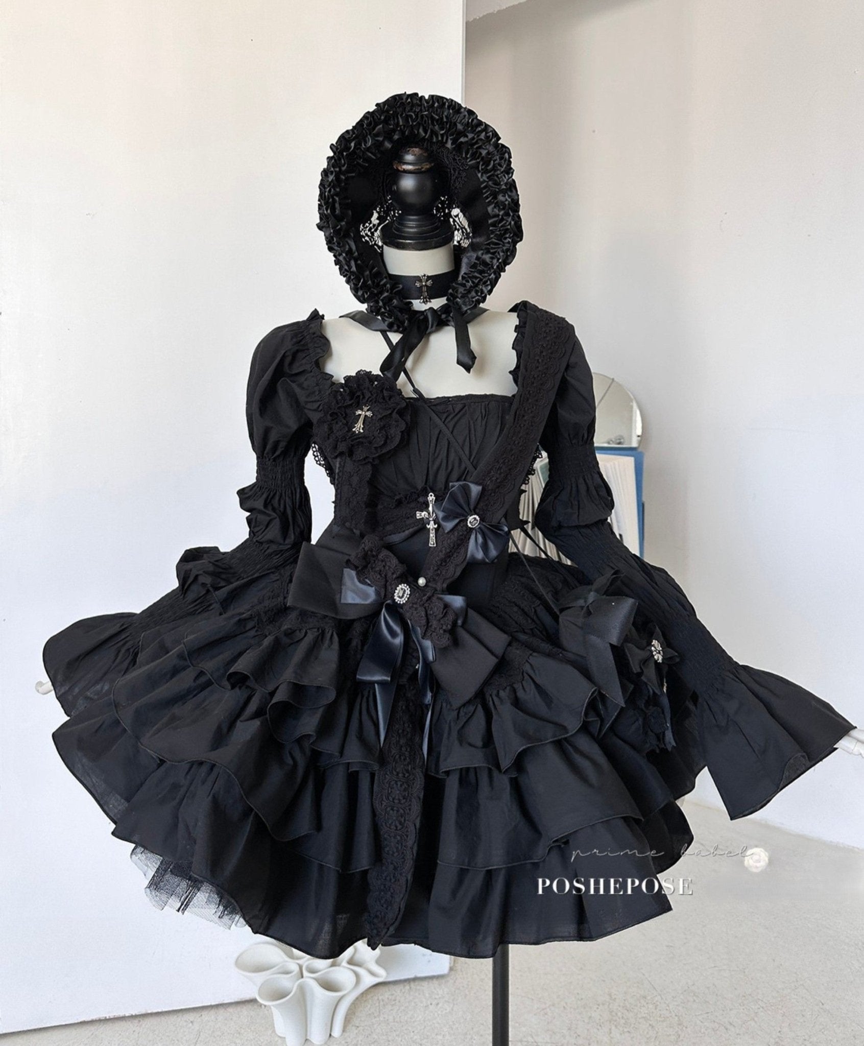 Black Little Fairy Dress Set - PoshePose Global