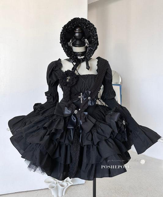 Black Little Fairy Dress Set - PoshePose Global