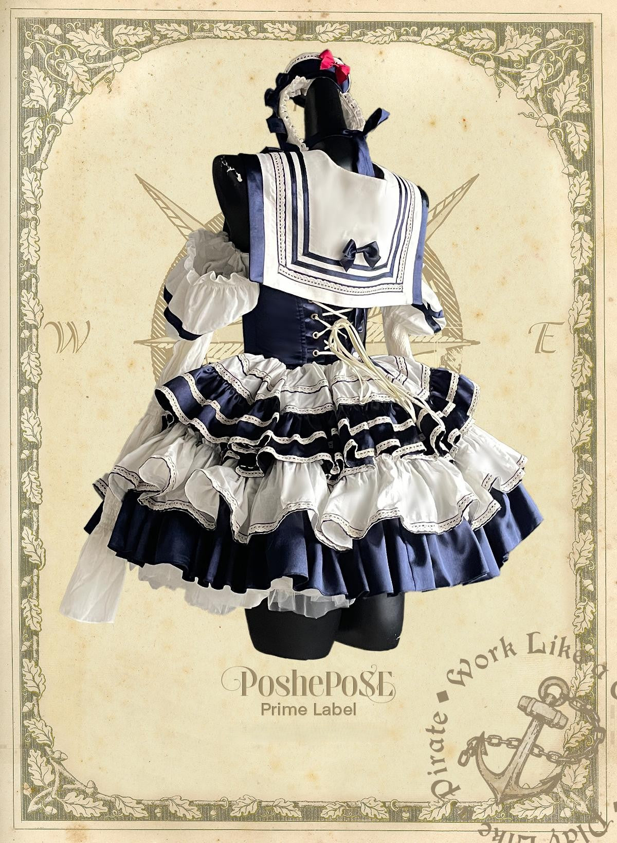 Navy Sailor Princess Dress