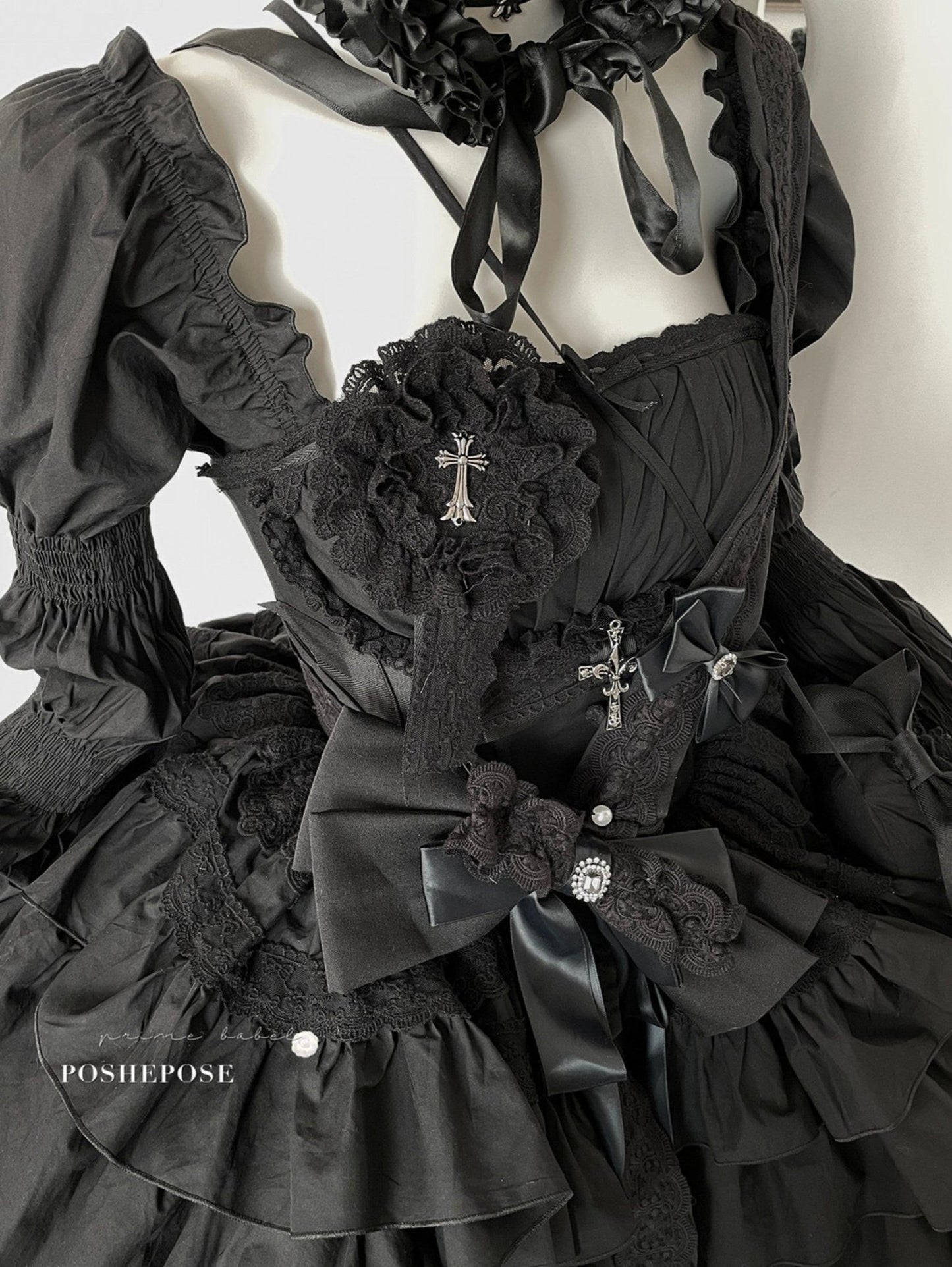 Black Little Fairy Dress Set - PoshePose Global