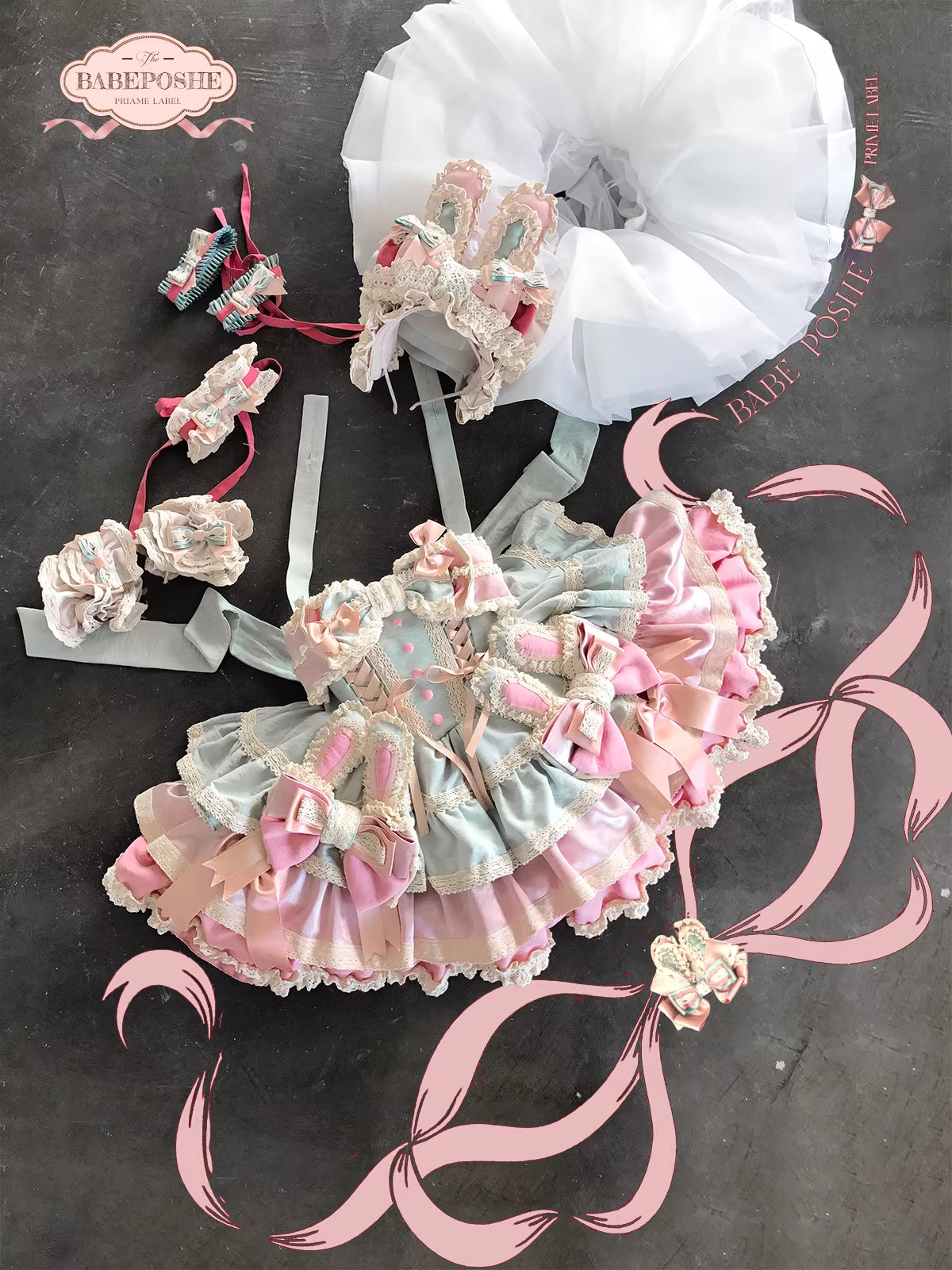 Poshebabe Ribbon Waltz Dress