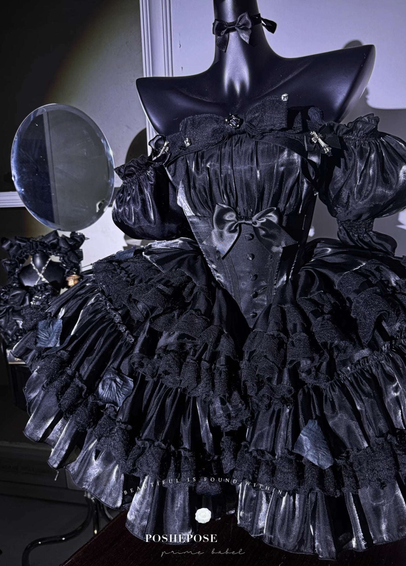 Black Fox Gothic Fairy Spirit Dress - PoshePose Global