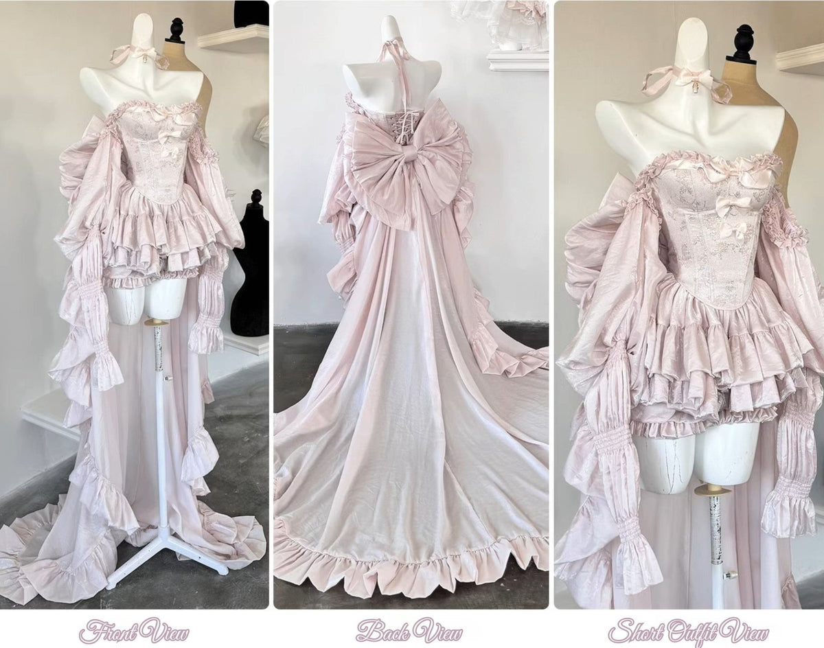 Pink Handcrafted Rococo and Lolita Inspired Couture Dresses on Display - PoshePose Global